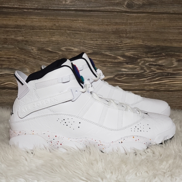 New Nike Jordan 6 Rings 'Paint Splatter' Sneakers - Picture 2 of 8